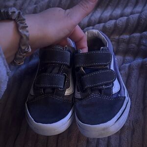 Vans Kids Black and White Sneakers